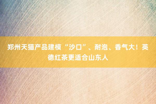 郑州天猫产品建模 “沙口”、耐泡、香气大！英德红茶更适合山东人